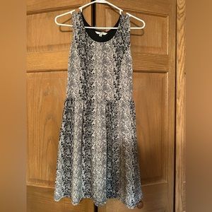 Cream/Black Knit Dress